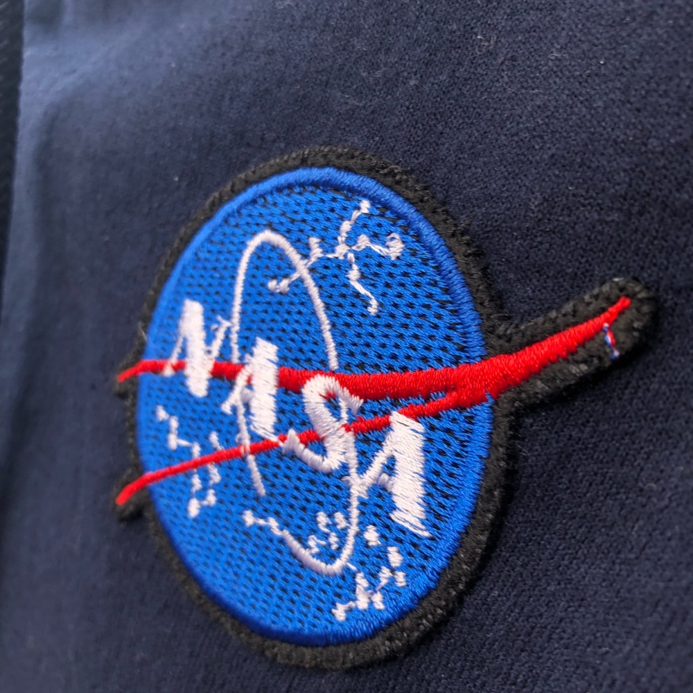 Navy Hoodie with Nasa Patch M - Picture 5 of 8